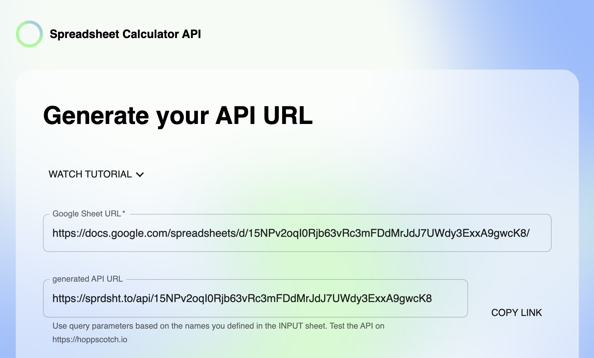 The No-Code Spreadsheet Calculator to API Generator